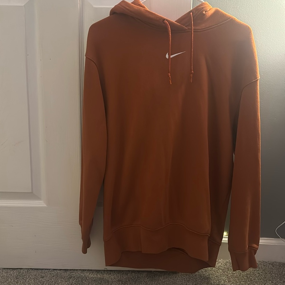 Orange Nike hoodie size xs great condition